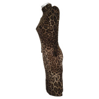 Dolce & Gabbana Midikleid mit Leopardenmuster