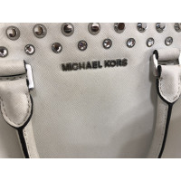 Michael Kors Shopper aus Leder in Weiß