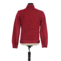 Guess Jacke/Mantel aus Baumwolle in Rot
