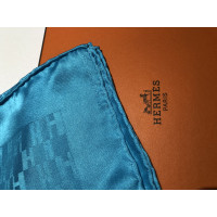 Hermès Schal/Tuch aus Seide in Türkis