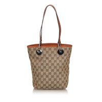 Gucci Tote bag Canvas in Beige