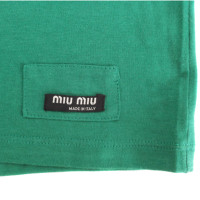 Miu Miu Top cotone verde