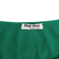 Miu Miu Green cotton top