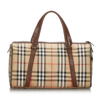 Burberry Handtasche aus Canvas in Beige