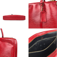 Louis Vuitton Porte Documents Voyage aus Leder in Rot
