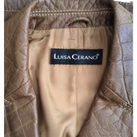 Luisa Cerano Jacket/Coat Leather in Brown