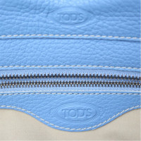 Tod's Handtas Leer in Turkoois