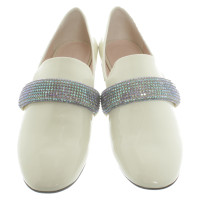 Christopher Kane Slippers/Ballerinas Patent leather in White