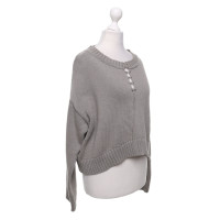 Other Designer House of Dagmar - Knitted cotton sweater in grey