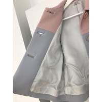 Miu Miu Jacke/Mantel aus Baumwolle in Blau