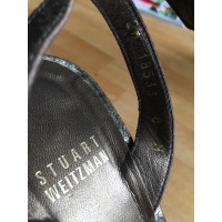 Stuart Weitzman Sandals Leather in Silvery