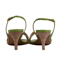 Hermès Sandales en Cuir en Vert
