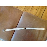 Hermès Armreif/Armband aus Leder in Weiß