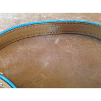 Hermès Armband Leer in Turkoois