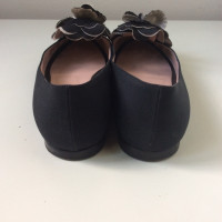 Chanel Chaussons/Ballerines en Toile en Noir