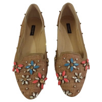 Dolce & Gabbana Slippers/Ballerinas in Taupe