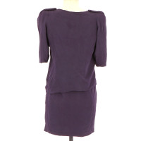 Maje Dress Silk in Violet