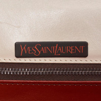 Yves Saint Laurent Umhängetasche aus Leder in Weiß