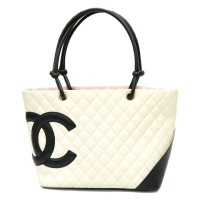 Chanel Cambon Bag Leer in Wit