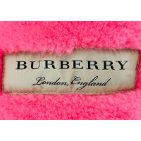 Burberry Giacca/Cappotto in Pelle scamosciata in Rosa