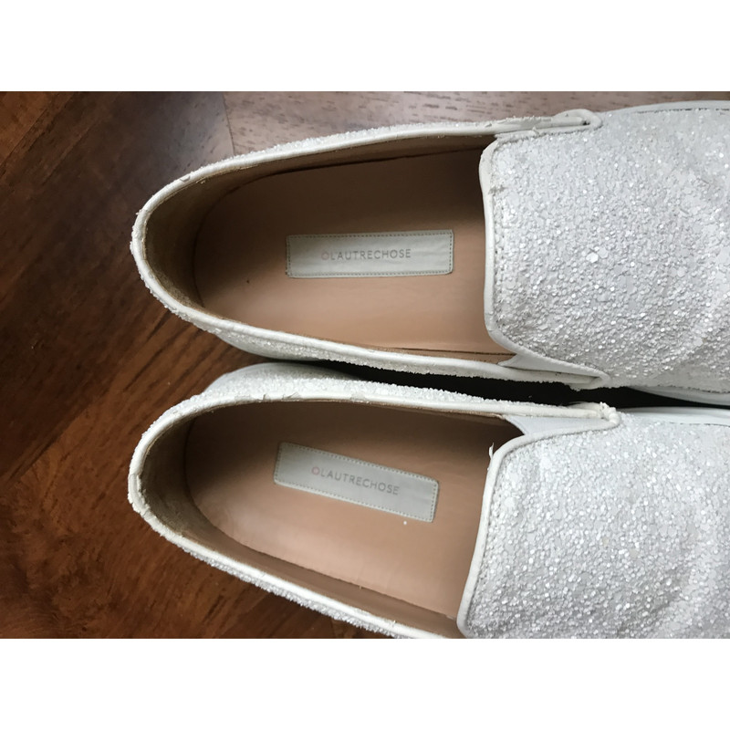flat blanc chaussons low cost 01347 286b3