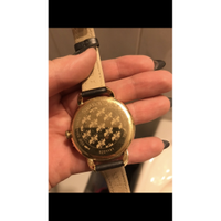 Swarovski Horloge Leer in Goud
