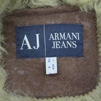 Armani Jeans Cappotto di pelliccia in marrone