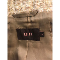 Reiss Jacke/Mantel aus Baumwolle in Gold