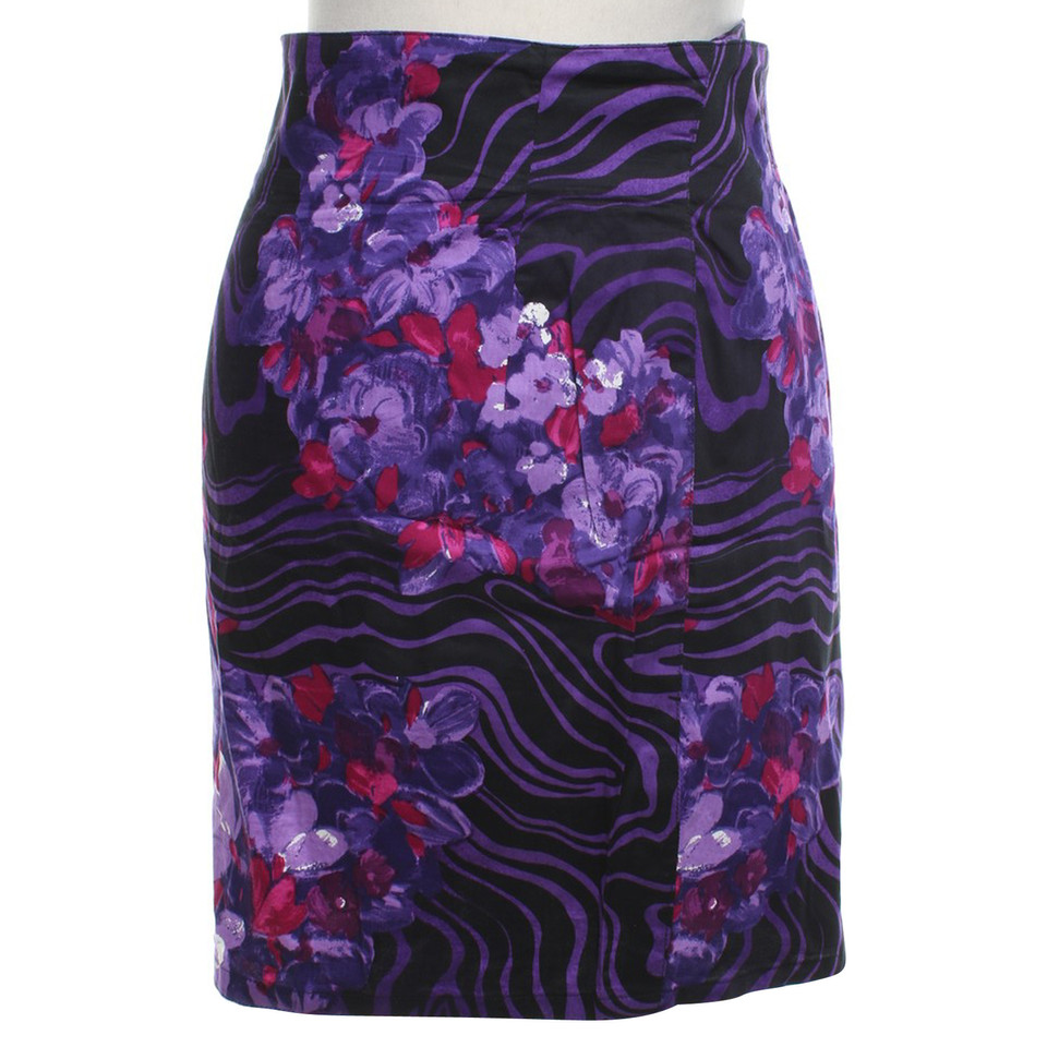 Gianni Versace skirt with colorful print