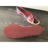 Burberry Chaussons/Ballerines en Coton en Rouge