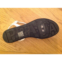 Prada Sandals Patent leather in White