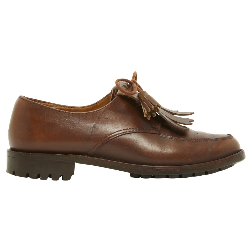 Hermès Lace-up shoes Leather in Brown
