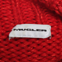 Mugler maglione a collo alto in maglia