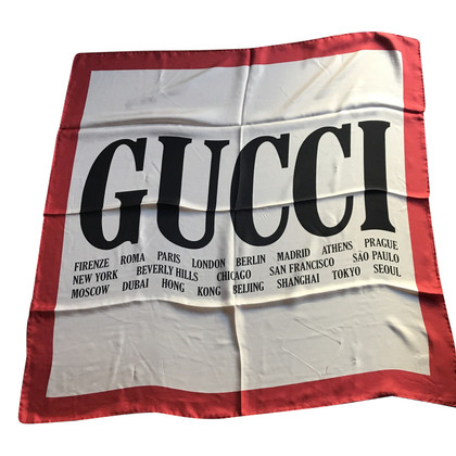 Gucci Schal/Tuch aus Seide in Weiß