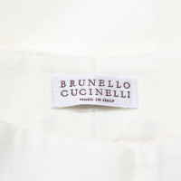 Brunello Cucinelli Paire de Pantalon en Blanc