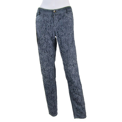 Marc Cain Trousers Cotton in Petrol
