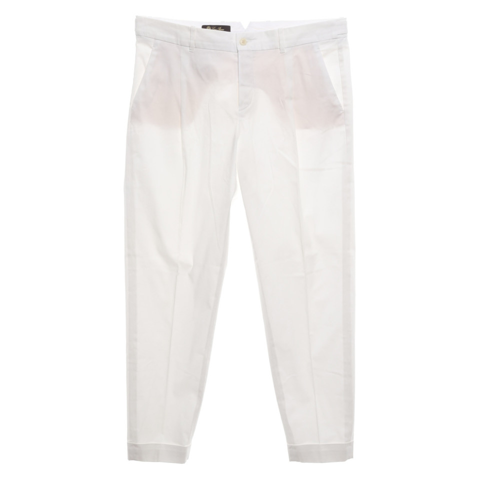 Loro Piana Trousers in White