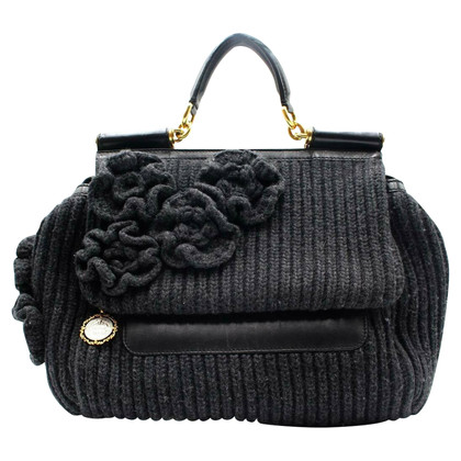 Dolce & Gabbana Shopper Wool in Black