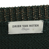 Dries Van Noten Pull tricoté avec du fil fantaisie