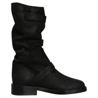Ann Demeulemeester Black buckle boots, collection 2017