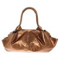 Loewe Metallicfarbene Handtasche