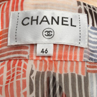 Chanel camicetta di seta fantasia