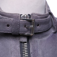 Windsor Lederjacke in Grau