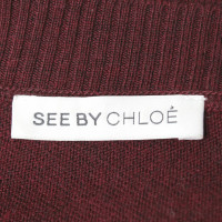 Chloé Pullover in Weinrot