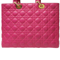 Christian Dior Shopper en Cuir en Rose/pink
