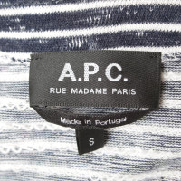 A.P.C. Robe sportive en bleu / blanc