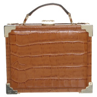 Aspinal Of London Shoulder bag with crocodile embossing
