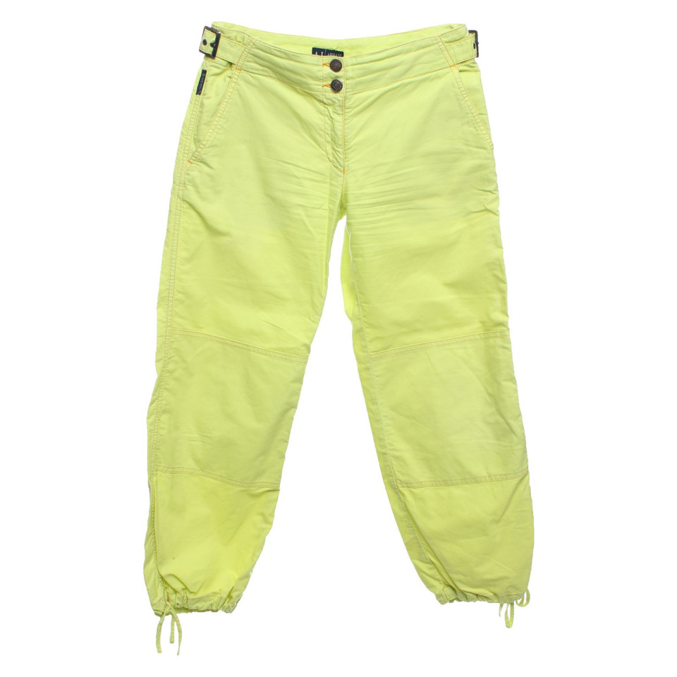 Armani Jeans Hose aus Baumwolle in Gelb