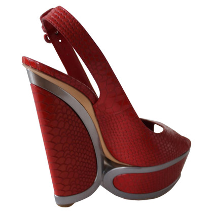 Casadei Sandalen aus Leder in Rot