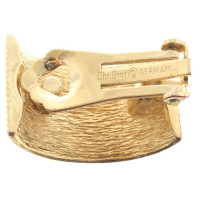 Christian Dior orecchini semi-cerchio color oro
